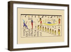 Osiris, Attended by the Guardian of the Balance-J. Gardner Wilkinson-Framed Art Print