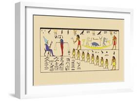 Osiris, Attended by the Guardian of the Balance-J. Gardner Wilkinson-Framed Art Print