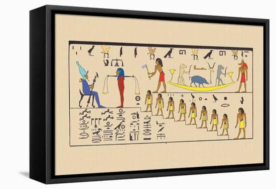 Osiris, Attended by the Guardian of the Balance-J. Gardner Wilkinson-Framed Stretched Canvas