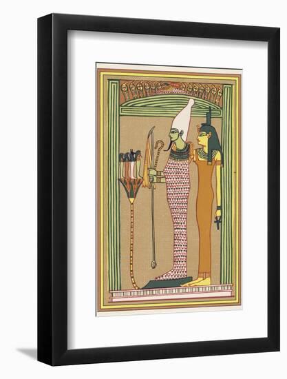 Osiris Isis and the Children of Horus-E.a. Wallis Budge-Framed Photographic Print