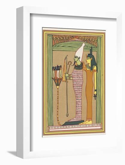 Osiris Isis and the Children of Horus-E.a. Wallis Budge-Framed Photographic Print