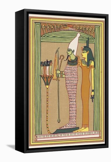 Osiris Isis and the Children of Horus-E.a. Wallis Budge-Framed Stretched Canvas