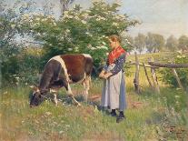 The Milkmaid, 1892-Oskar Frenzel-Framed Giclee Print