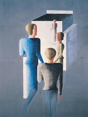 Four Figures and a Cube, 1928