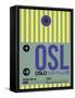 OSL Oslo Luggage Tag 1-NaxArt-Framed Stretched Canvas