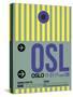 OSL Oslo Luggage Tag 1-NaxArt-Stretched Canvas