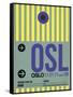 OSL Oslo Luggage Tag 1-NaxArt-Framed Stretched Canvas