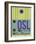 OSL Oslo Luggage Tag 1-NaxArt-Framed Art Print