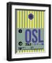 OSL Oslo Luggage Tag 1-NaxArt-Framed Art Print