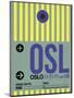 OSL Oslo Luggage Tag 1-NaxArt-Mounted Art Print