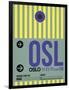 OSL Oslo Luggage Tag 1-NaxArt-Framed Art Print