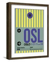 OSL Oslo Luggage Tag 1-NaxArt-Framed Art Print