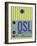 OSL Oslo Luggage Tag 1-NaxArt-Framed Art Print