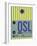 OSL Oslo Luggage Tag 1-NaxArt-Framed Art Print