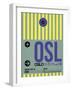 OSL Oslo Luggage Tag 1-NaxArt-Framed Art Print