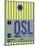 OSL Oslo Luggage Tag 1-NaxArt-Mounted Art Print