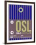 OSL Oslo Luggage Tag 2-NaxArt-Framed Art Print