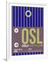 OSL Oslo Luggage Tag 2-NaxArt-Framed Art Print