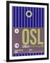 OSL Oslo Luggage Tag 2-NaxArt-Framed Art Print