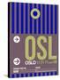 OSL Oslo Luggage Tag 2-NaxArt-Stretched Canvas