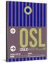 OSL Oslo Luggage Tag 2-NaxArt-Stretched Canvas