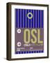 OSL Oslo Luggage Tag 2-NaxArt-Framed Art Print