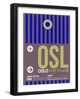 OSL Oslo Luggage Tag 2-NaxArt-Framed Art Print