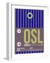 OSL Oslo Luggage Tag 2-NaxArt-Framed Art Print