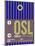 OSL Oslo Luggage Tag 2-NaxArt-Mounted Art Print