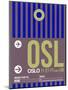 OSL Oslo Luggage Tag 2-NaxArt-Mounted Art Print