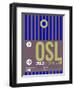 OSL Oslo Luggage Tag 2-NaxArt-Framed Art Print