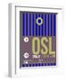 OSL Oslo Luggage Tag 2-NaxArt-Framed Art Print