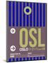 OSL Oslo Luggage Tag 2-NaxArt-Mounted Art Print