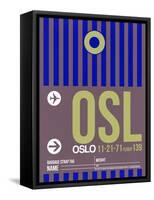 OSL Oslo Luggage Tag 2-NaxArt-Framed Stretched Canvas