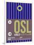 OSL Oslo Luggage Tag 2-NaxArt-Framed Art Print