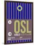 OSL Oslo Luggage Tag 2-NaxArt-Framed Art Print