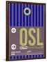 OSL Oslo Luggage Tag 2-NaxArt-Framed Art Print