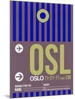 OSL Oslo Luggage Tag 2-NaxArt-Mounted Art Print