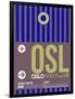 OSL Oslo Luggage Tag 2-NaxArt-Framed Art Print