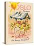 Oslo Norway (Norwegen) - The Sunny Capital (Die Sonnige Hauptstadt), Vintage Travel Poster, 1966-Knut Yran-Stretched Canvas