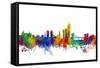 Oslo Norway Skyline-Michael Tompsett-Framed Stretched Canvas