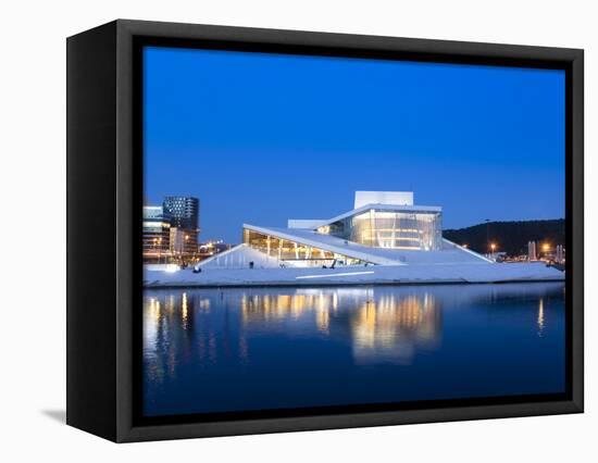 Oslo Opera House, Snohetta Architect, Oslo, Norway, Scandinavia, Europe-Marco Cristofori-Framed Stretched Canvas