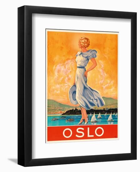 Oslo - The Capital of Norway-Rohder-Framed Art Print