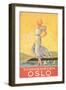 Oslo Travel Poster-null-Framed Art Print