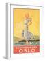 Oslo Travel Poster-null-Framed Art Print