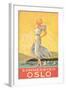 Oslo Travel Poster-null-Framed Art Print