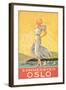 Oslo Travel Poster-null-Framed Art Print