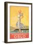 Oslo Travel Poster-Found Image Press-Framed Giclee Print