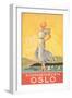 Oslo Travel Poster-Found Image Press-Framed Giclee Print