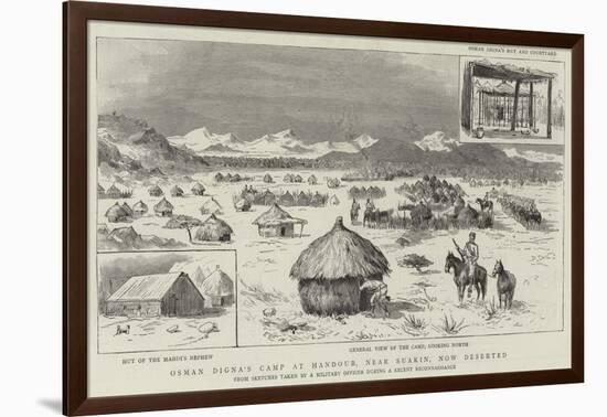 Osman Digna's Camp at Handoub, Near Suakin, Now Deserted-null-Framed Giclee Print